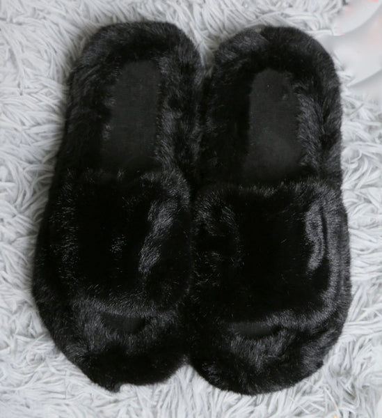 Lazy Days Fuzzy Slippers-Multiple Options