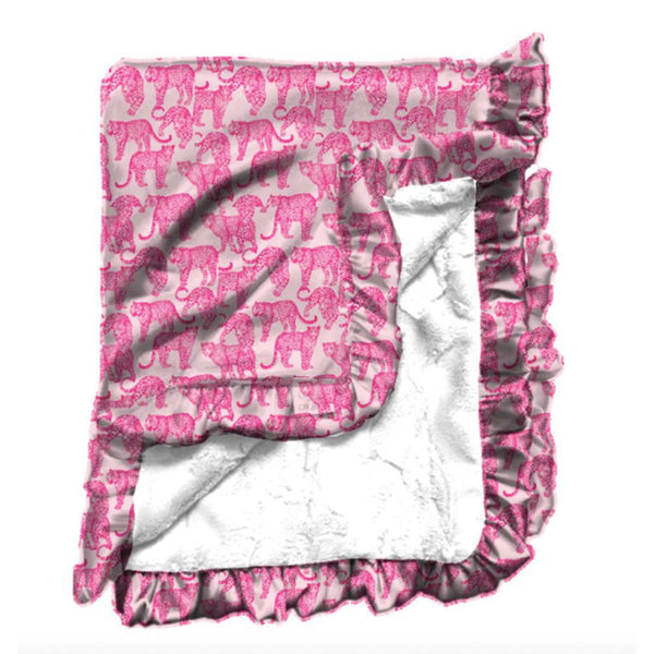 Call of the Wild Satin Ruffle Blanket