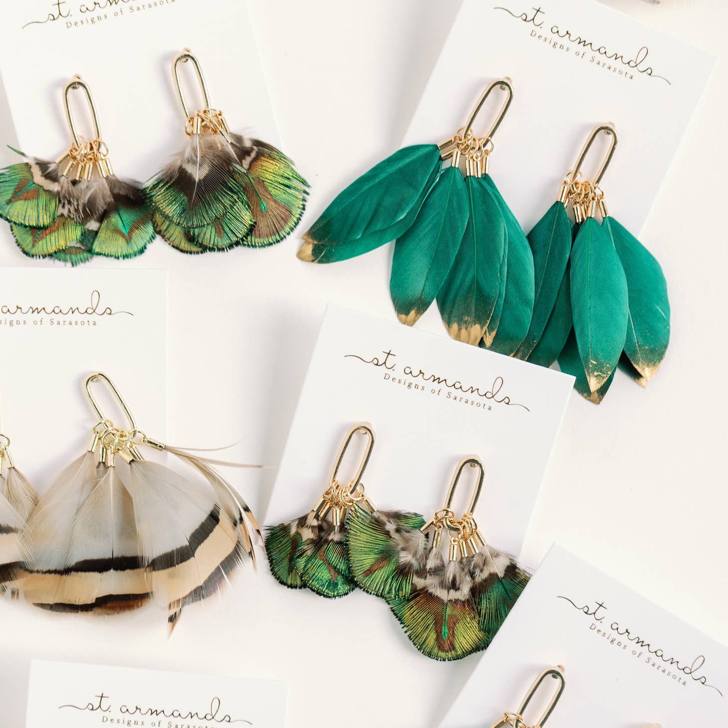 Quail Feather Tassel Earrings – Sea Marie Designs