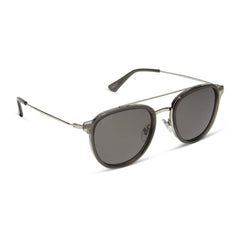 DIFF Camden Black Smoke Crystal Grey Polarized Sunglasses