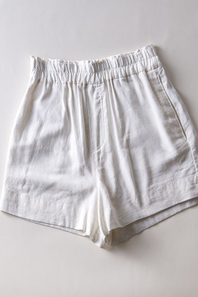 Tara Pull On Linen Shorts - 2 Colors