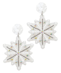 Snowflake Drop Earrings