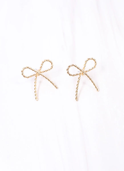 Moran Bow Earring Gold