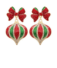 Glitter Ornament Earrings-2 Colors