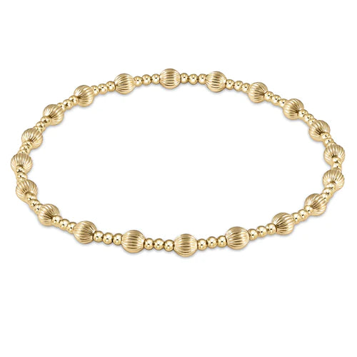 Enewton Dignity Sincerity Pattern Gold Bead Bracelet-4mm