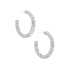 Kendra Scott Maggie 1.5" Filigree Hoop Earrings-Multiple Options