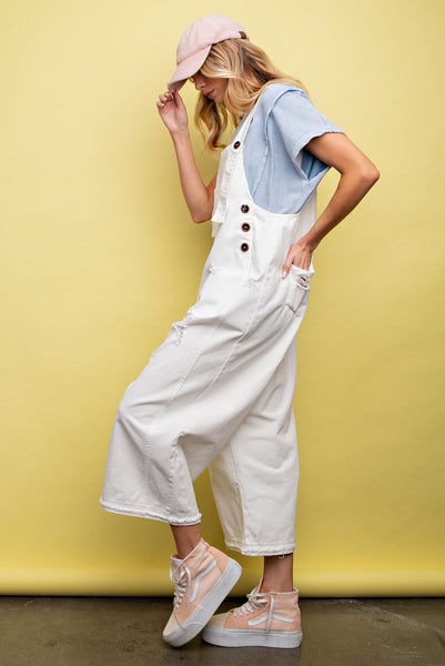 Kiki Washed Twill Overalls