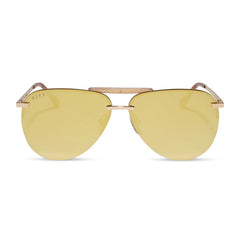 DIFF Tahoe Gold Brilliant Gold Mirror Polarized Sunglasses