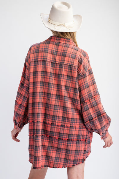 Redfin Plaid Tunic - 2 Colors