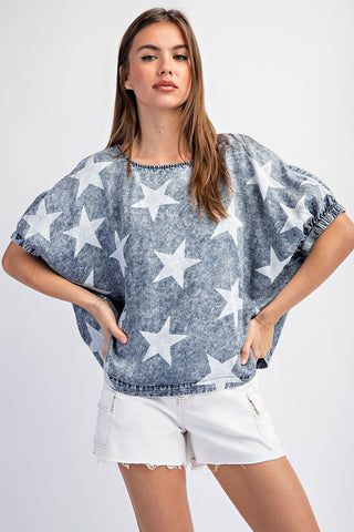 RODEO LET S GO GIRLS OVERSIZED GRAPHIC TEE