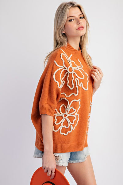 Autumn Flowers Sweater