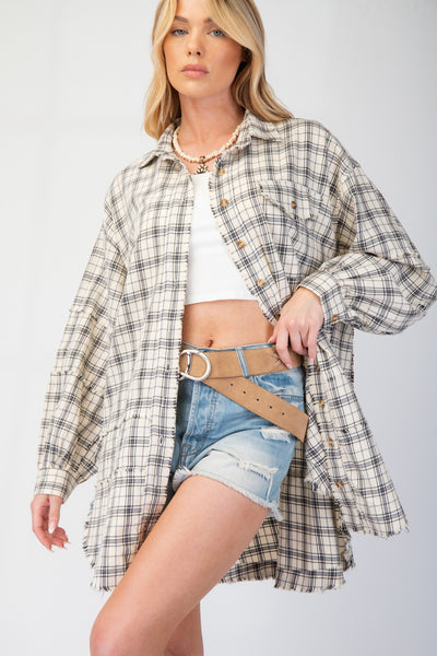 Redfin Plaid Tunic - 4 Colors