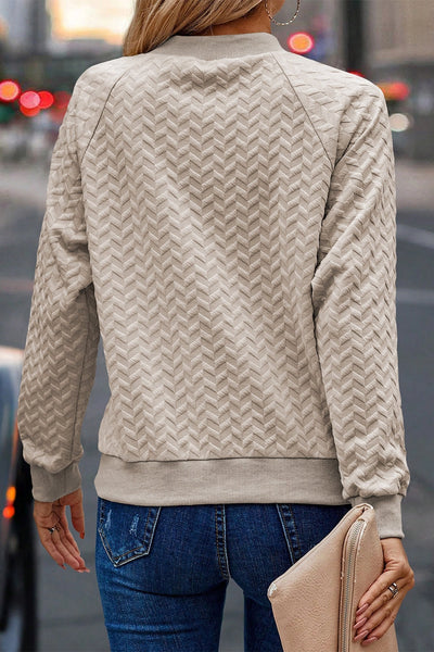 Classic Carol Textured Sweatshirt