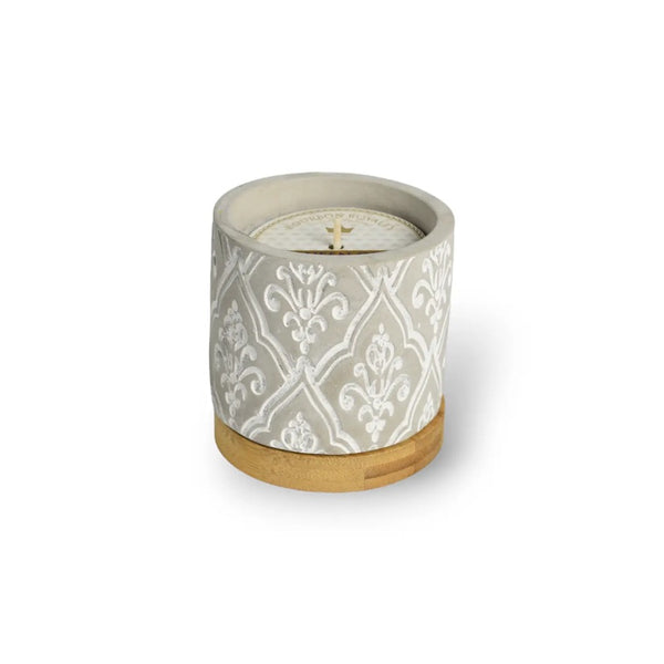 Queen of Bourbon 3 Ounce Damask Stone Candle