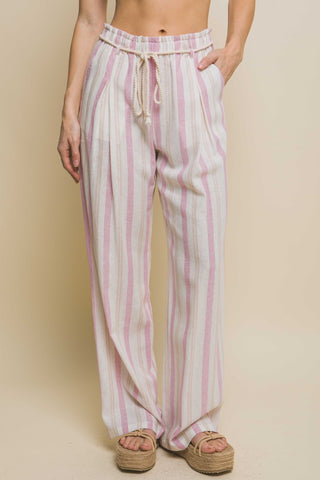 Quince Linen Pinstripe Pants-4 Colors