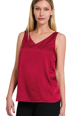 Fiora Satin Cami Top-Mutliple Colors