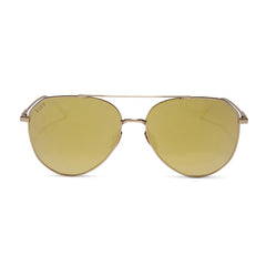 DIFF Dash Gold Brilliant Gold Mirror Polarized Sunglasses