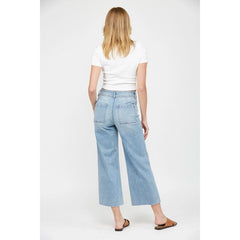 Melrose Place Cropped Wide Leg Jean