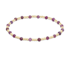 enewton Gemstone Gold Sincerity Pattern 3mm Bracelets - Multiple Colors