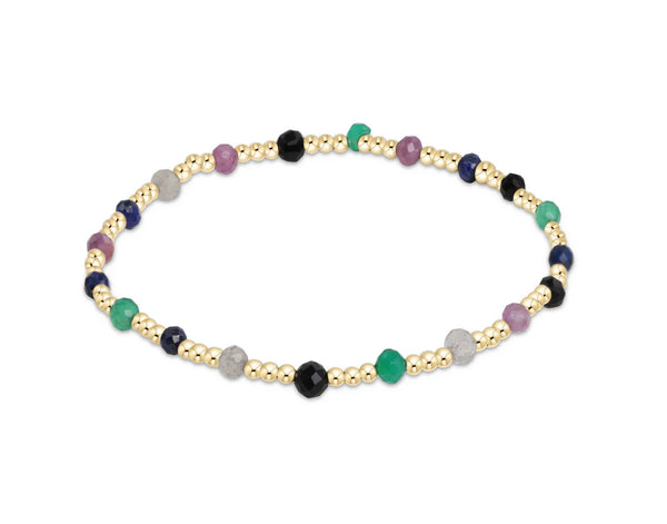 enewton Gemstone Gold Sincerity Pattern 3mm Bracelets - Multiple Colors