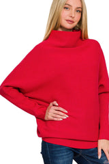 Otto Mock Neck Sweater-Multiple Colors