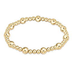 Enewton Extends Classic Sincerity Pattern 6mm Bead Bracelet - Gold