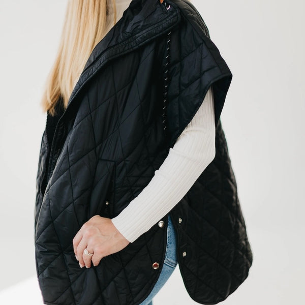 Quinn Quilted Vest-Multiple Colors