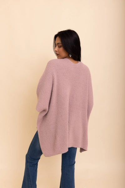 Boucle Cozy Cardigan Poncho-2 Colors