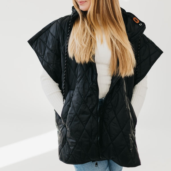 Quinn Quilted Vest-Multiple Colors