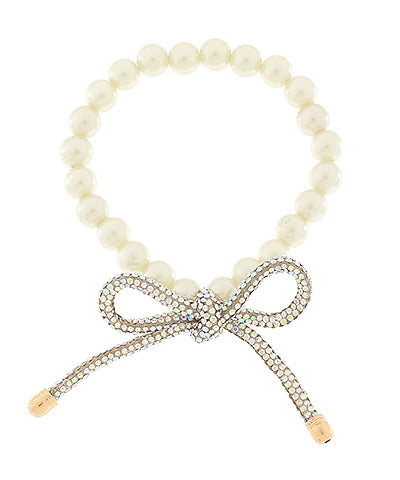 Bow & Pearl Bracelet