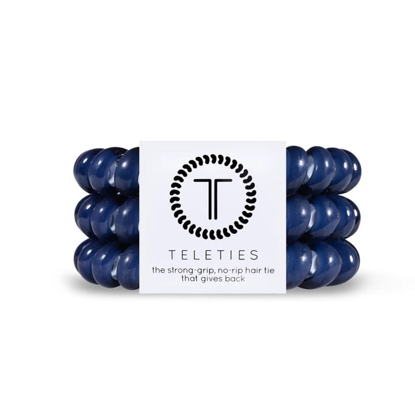 Teleties Spiral Hair Coils | Nantucket Navy Hair Ties-Multiple Options