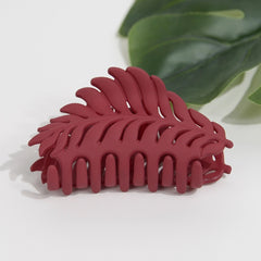 Matte Leaf Hair Claw Clip-3 Colors