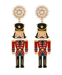 Christmas Nutcracker Drop Earrings-2 Colors