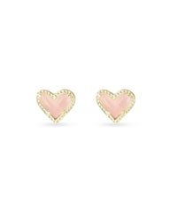 Kendra Scott Ari Heart Gold Stud Earrings-Multiple Options