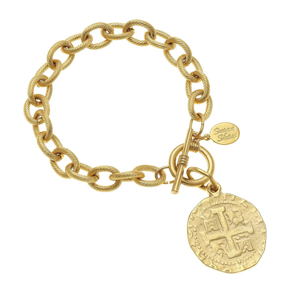 Gold Coin Bracelet