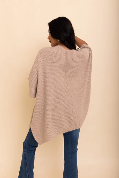 Boucle Cozy Cardigan Poncho-2 Colors