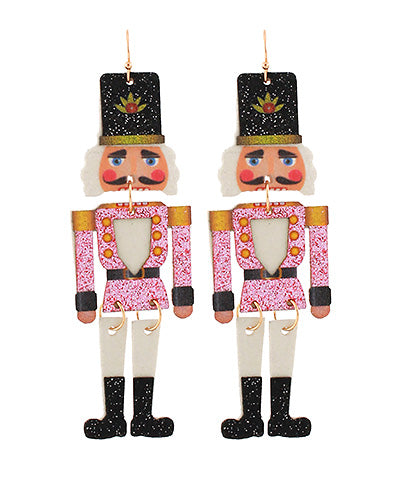 Festive Nutcracker Earrings-2 Colors