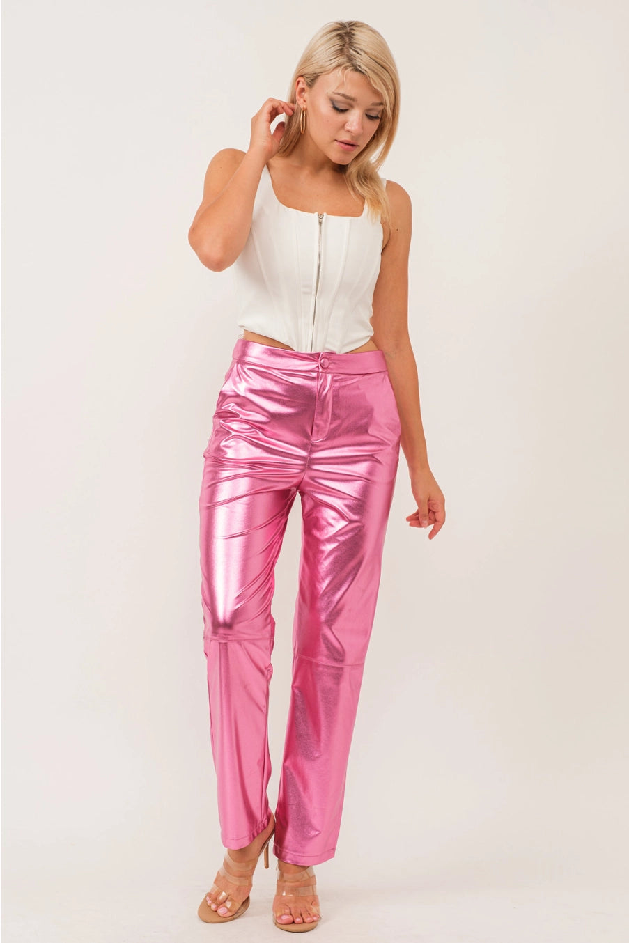 The silver trousers trend will help you shine this season | IMAGE.ie