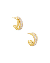 Kendra Scott Livy Huggie Earrings-Gold or Siver