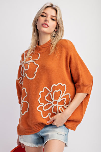 Autumn Flowers Sweater