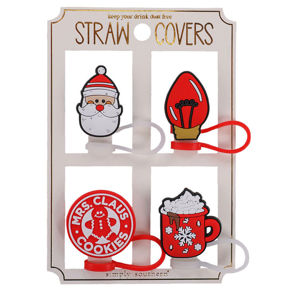 Simply Southern Holiday Straw Cover-Multiple Styles