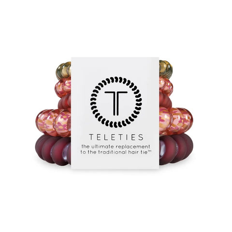 Teleties Spiral Hair Coil | Washed Denim Hair Ties-Multiple Options