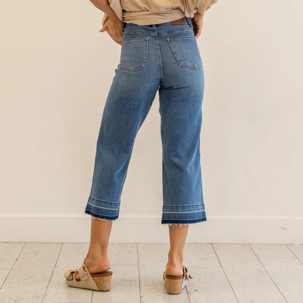 Sloane High Rise Wide Leg Crop Jeans