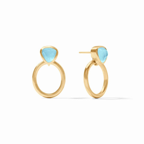 Julie Vos Catalina X Stud Gold Earrings