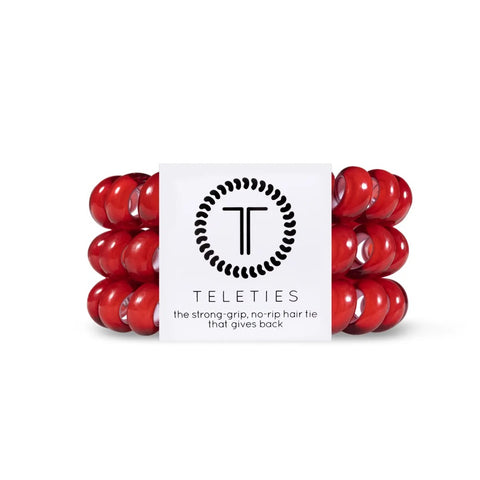 Teleties Spiral Hair Coils | Mixed Pack | Burgundy Bliss Hair Ties