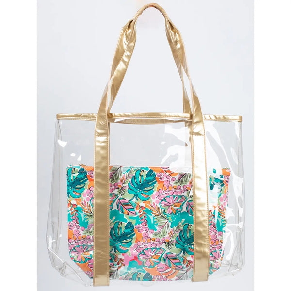 Tropical Dream Clear Tote with Insert