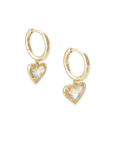 Kendra Scott Ari Heart Silver Huggie Earrings-Multiple Options