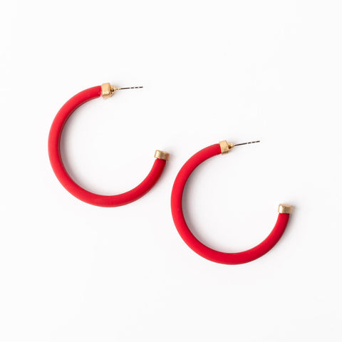 Cara Hoop Earring-Small, Medium or Large-Multiple Colors