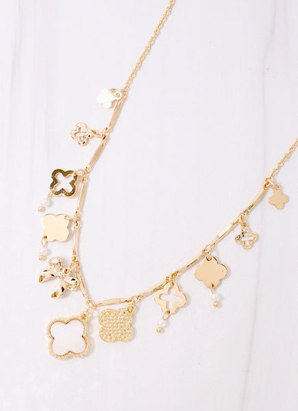 Akira Charms Necklace Gold