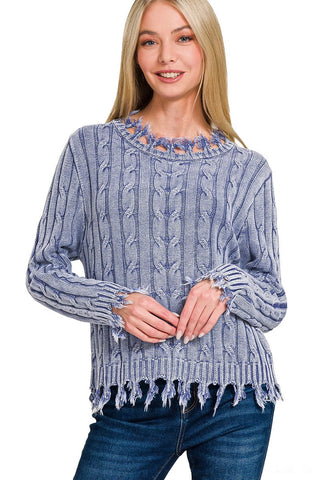 Millie Sequin Striped Sleeve Sweatshirt - 2 Colors